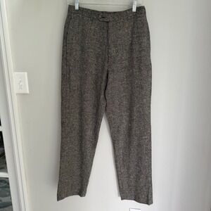 J. CREW Oarsman Vintage Donegal Tweed Wool Cashmere Pants 30X30 Flat Front
